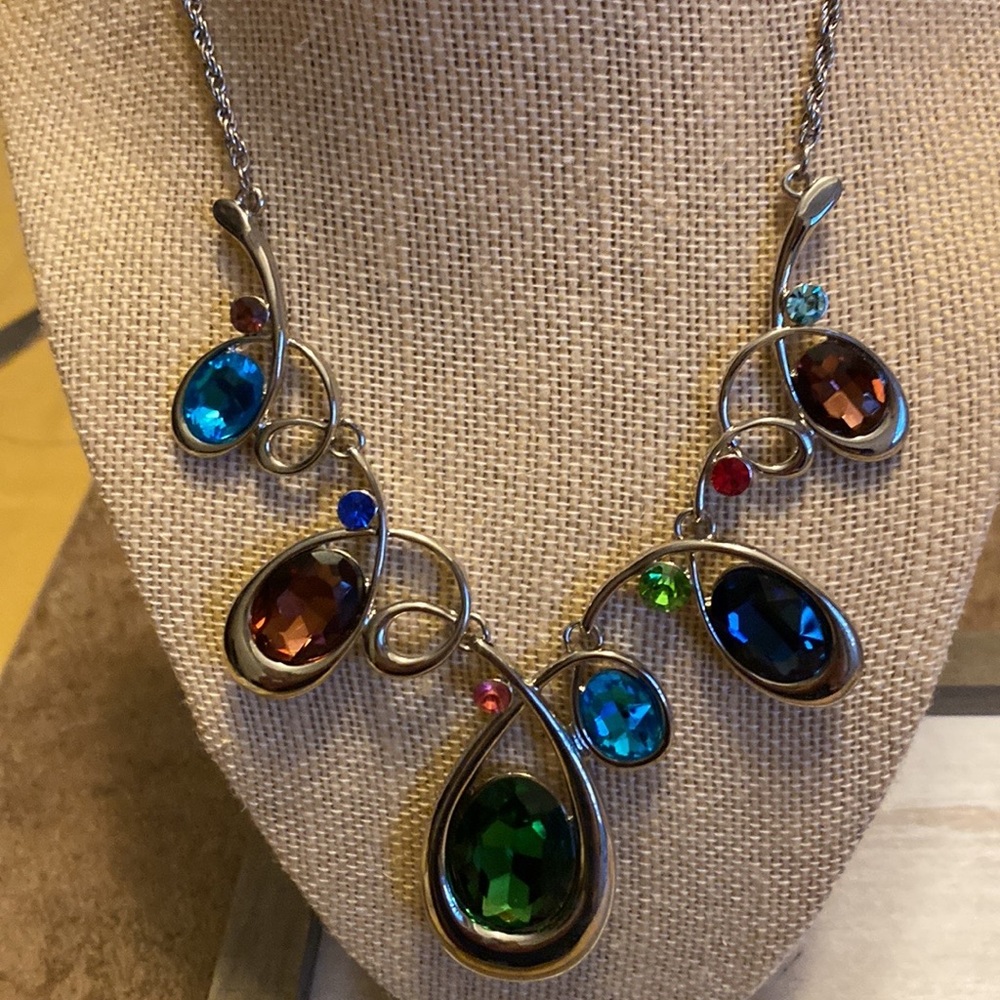 12 inch necklace and earring set.